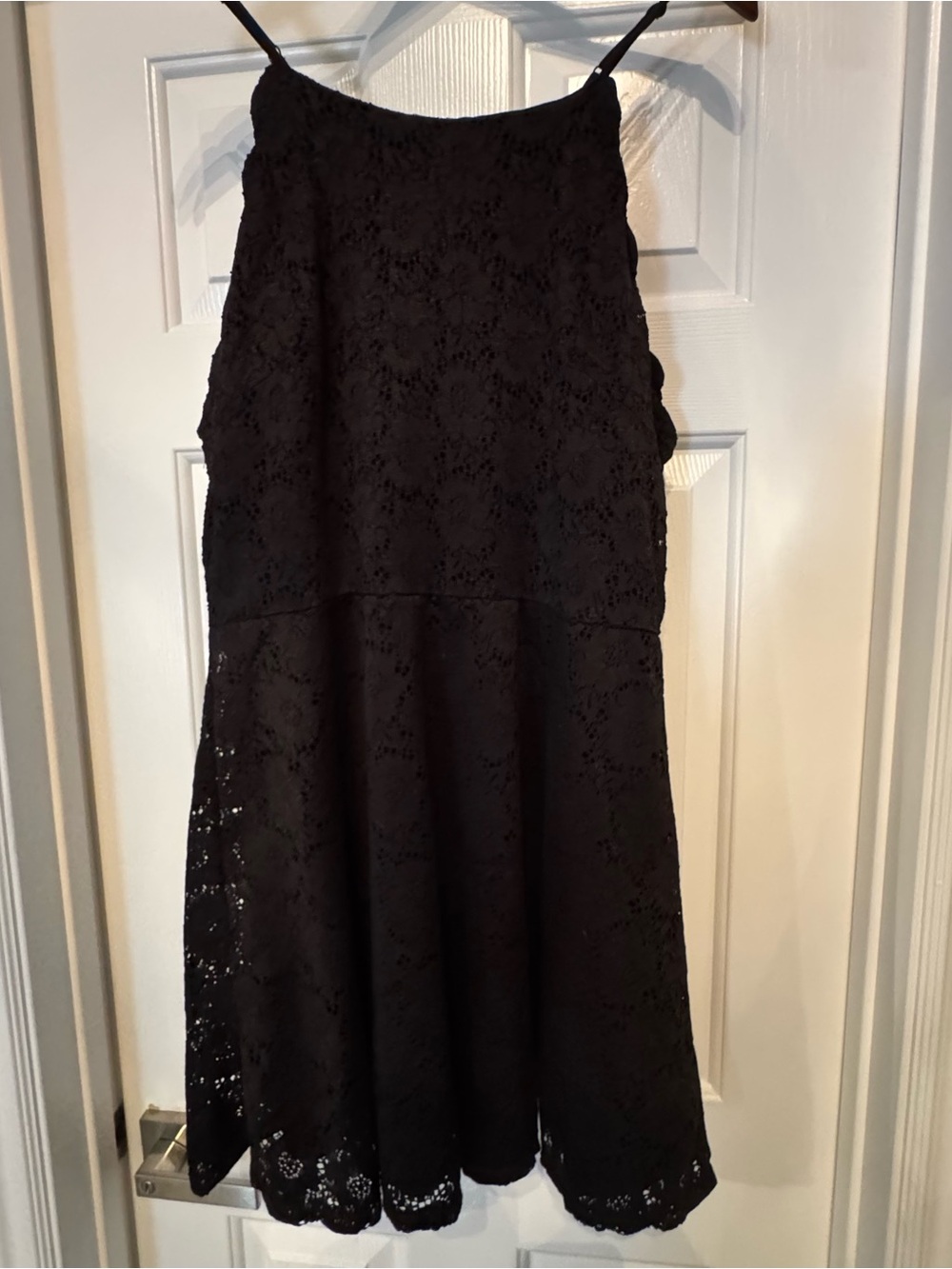 No Boundaries Black Lace Skater Skirt
